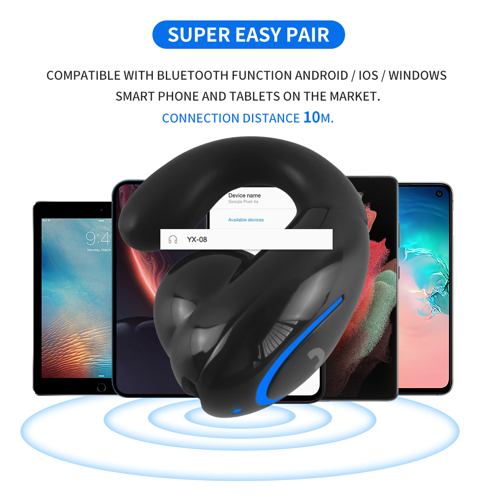 Ear Clip Style Bluetooth Earph - Wired Earphone Lightning ulasan dan harga