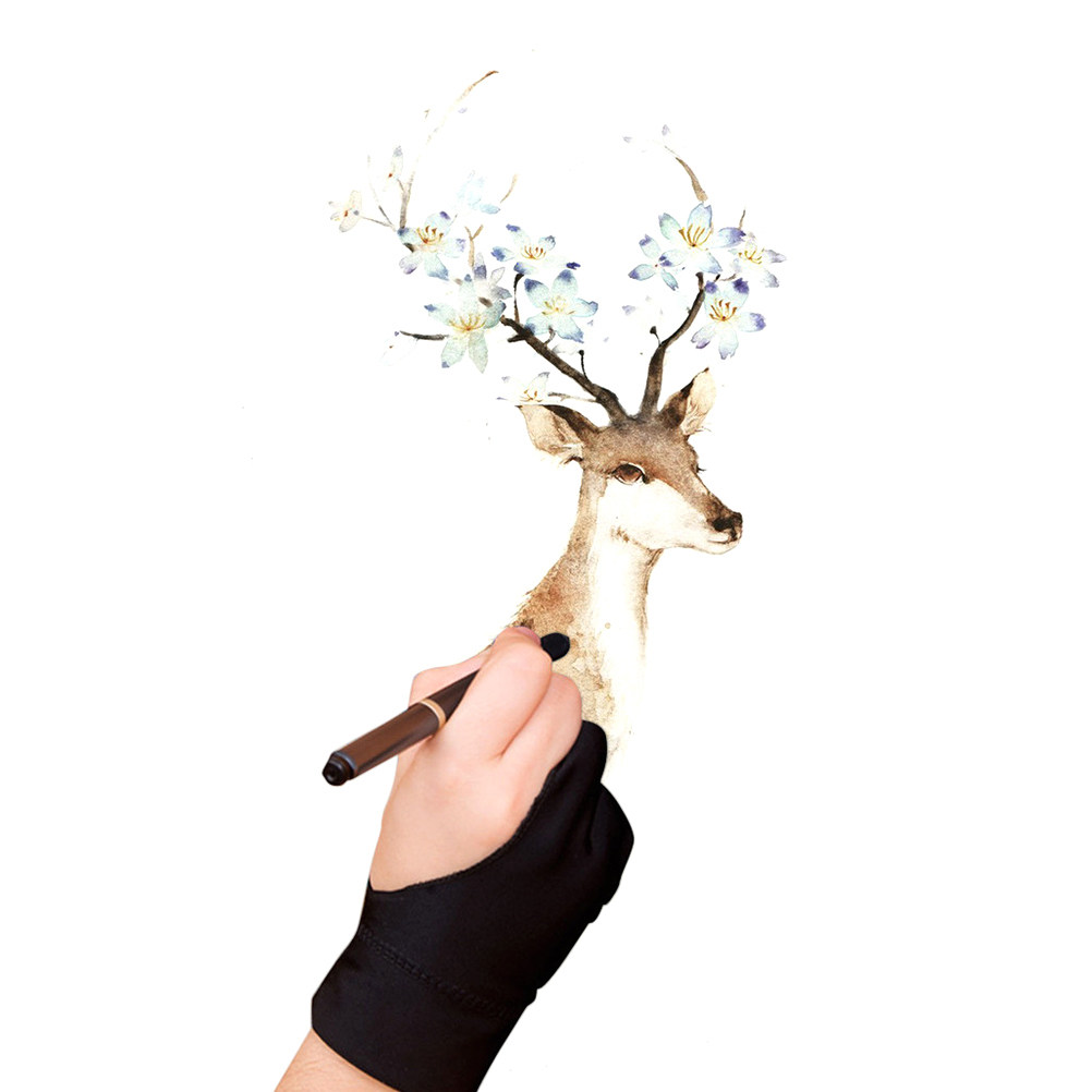 4Pcs Artist Two Finger Drawing - Drawing Glove Artist ulasan dan harga