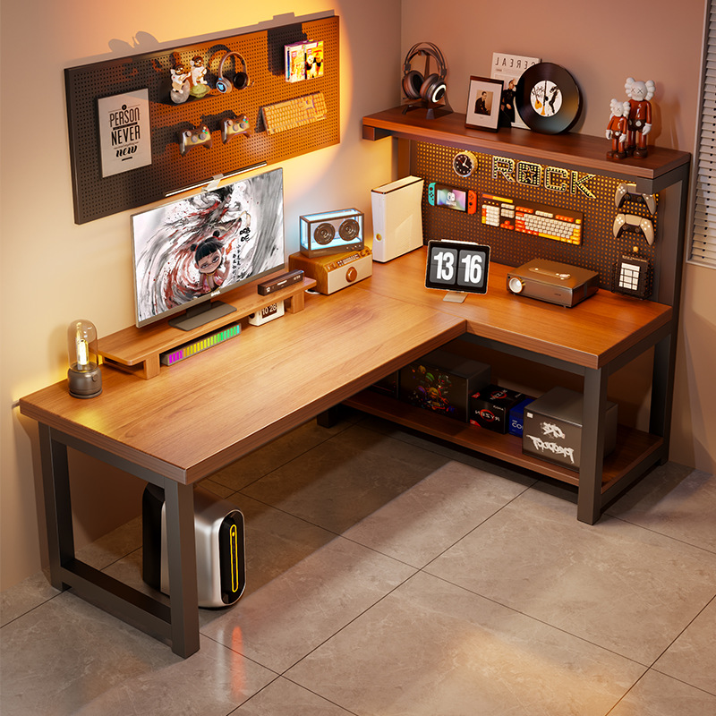 Modern Corner Computer Desk L- - Tablet Lap Desk ulasan dan harga