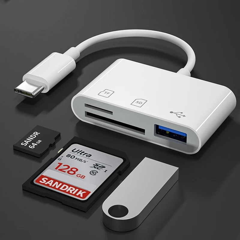 3 In 1 Type-c To USB C A OTG A - Usb Hub Type C ulasan dan harga
