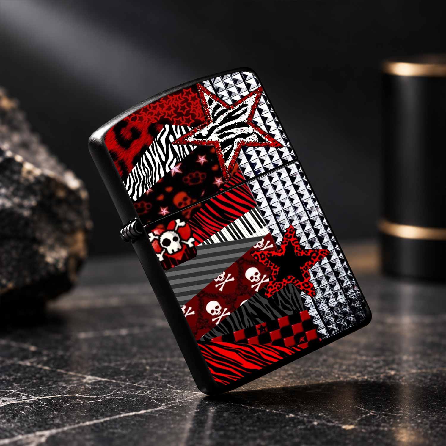 Trendy Red Black Patchwork Pat - Zebra Tablet Accessories ulasan dan harga