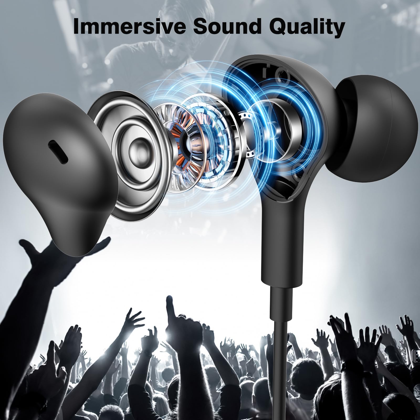USB C Headphone for Samsung Ga - Wired Earphone Lightning ulasan dan harga